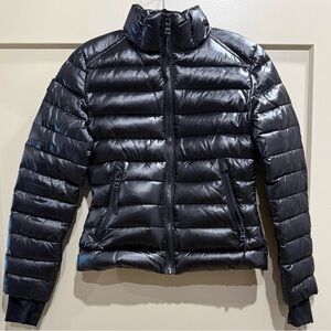 SAM. Girl’s Shiny Black Quilted Jacket Size 10Y